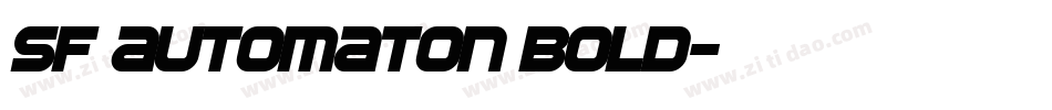 SF Automaton Bold字体转换